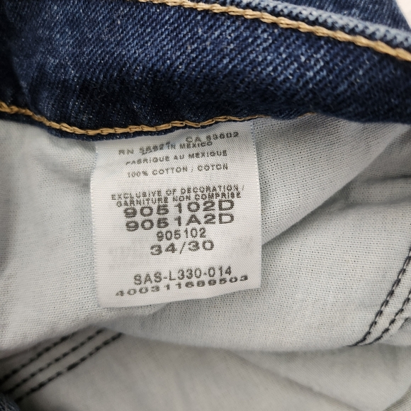 CABELAS Men's Carpenters Painters Utility Workwear Denim Jeans Size 34x30 Casual - Picture 6 of 8